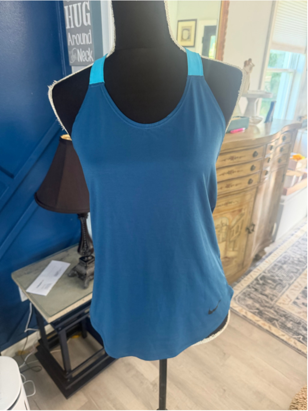 Women's Nike Dri-FIT Tank Top small Blue Light Blue